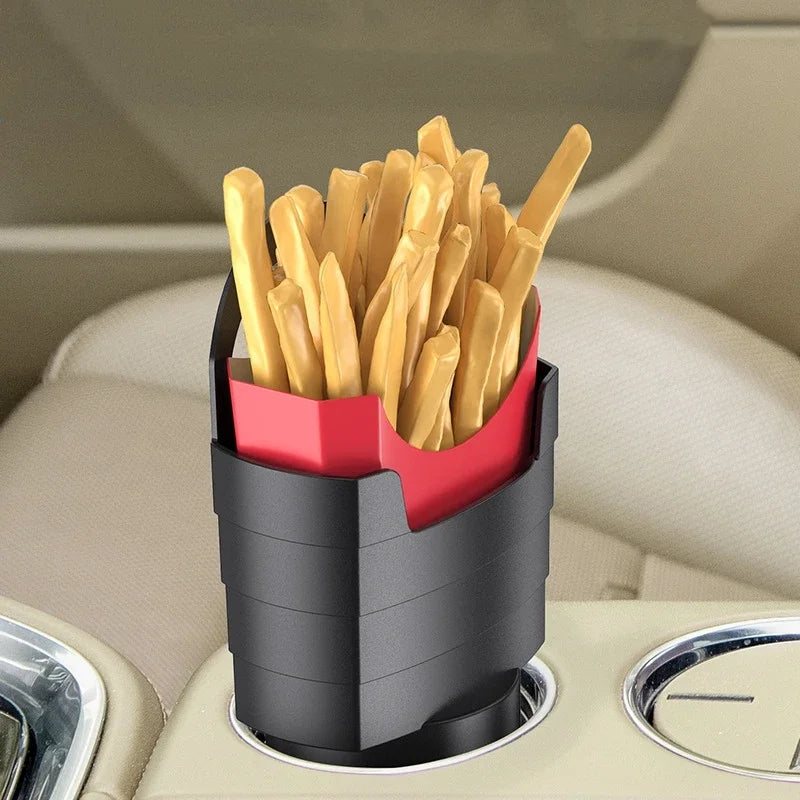 DriveSnack™ – Car French Fry Holder With Sauce Tray 🍟
